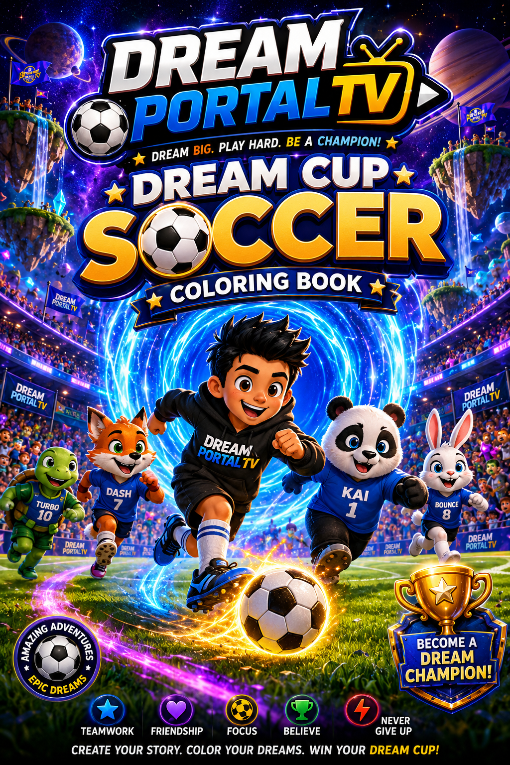 Dream Cup Soccer Coloring & Activity book 📚⚽️