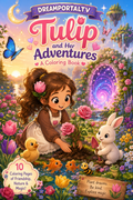 Tulips Adventures Colouring Book 🌷