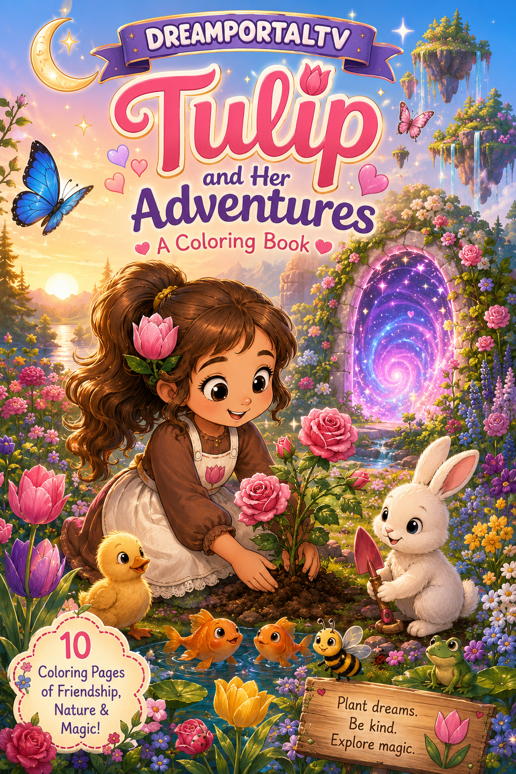 Tulips Adventures Colouring Book 🌷